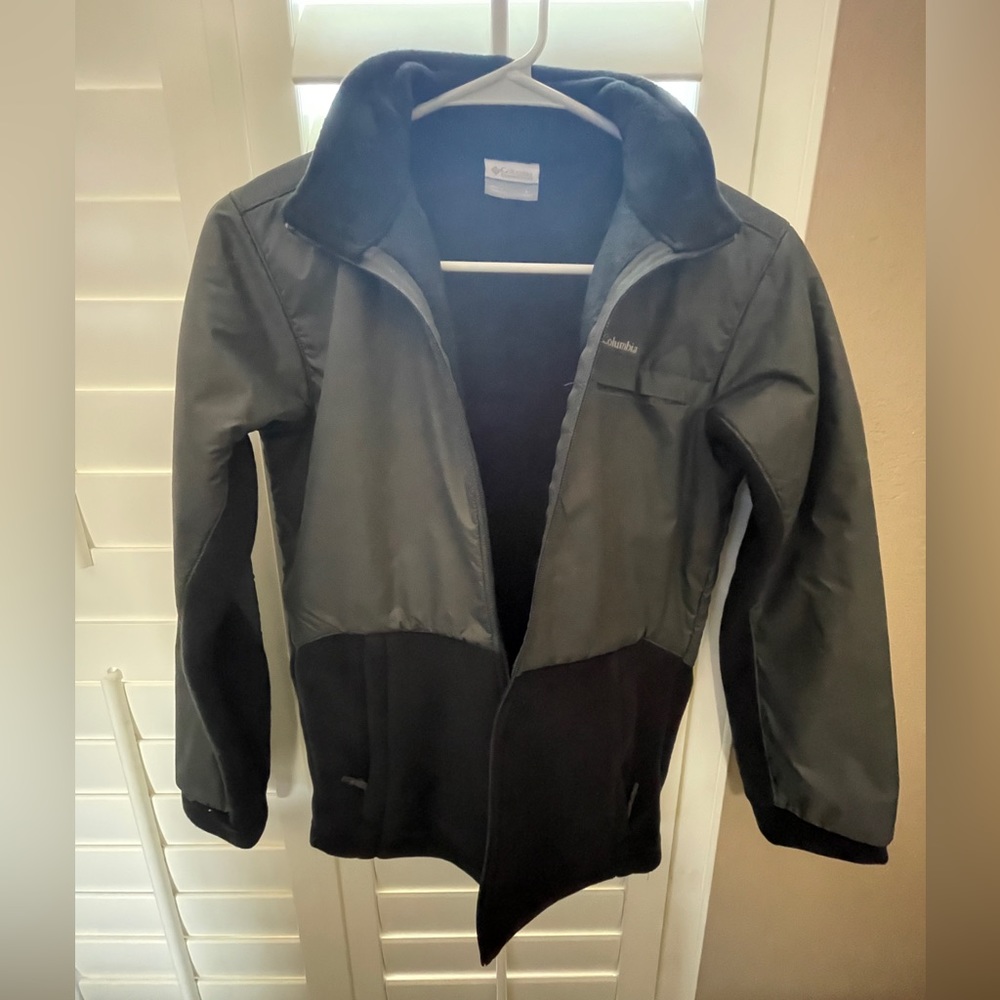 Boys grey Columbia Sportswear Fleece Jacket, size M 10/12
